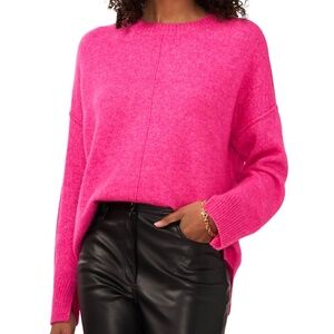Vince Camuto Women's Crewneck Long-Sleeve Extend-Shoulder Center Seam Sweater XS